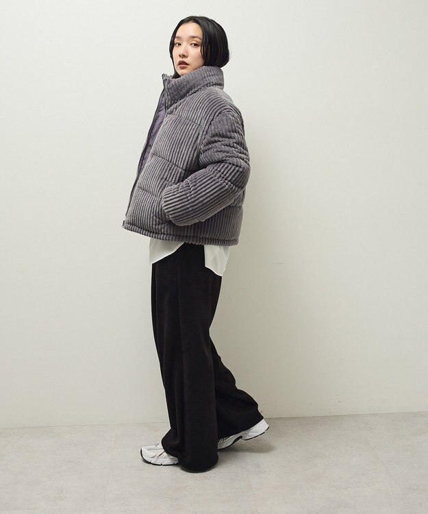 Green Parks ・ｓｗｉｎｇ　ｂｙ　ワイドコールスタンドブルゾン Charcoal Gray