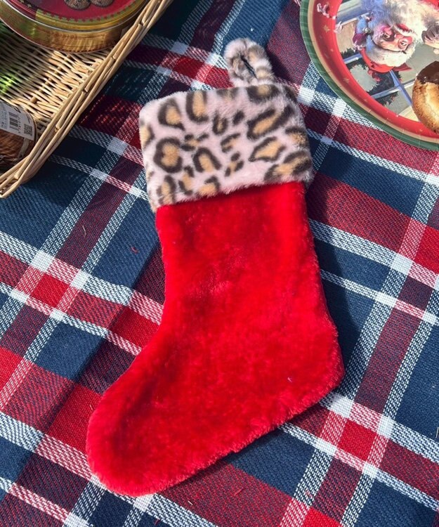 WEGO クリスマスレオパードくつした ピンク