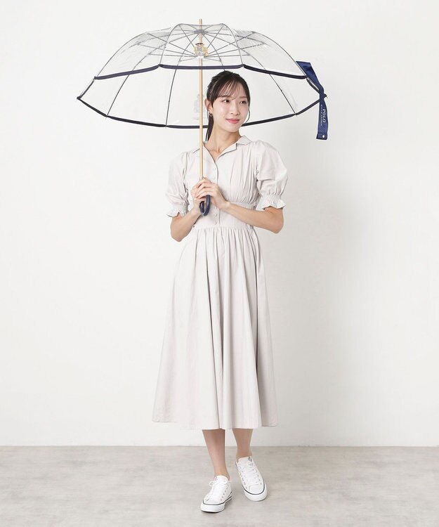 MOONBAT POLO RALPH LAUREN（ポロ ラルフローレン) ビニール傘 TPU×SEASONAL BEAR 雨傘 長傘 ネイビーブルー