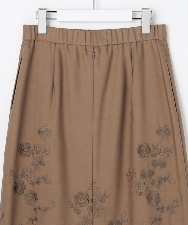 自由区 S 【SHIHOさん着用】エンブロイダリー スカート モカ