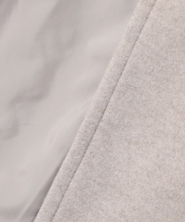 ANY L スタンドコクーンコート グレージュ