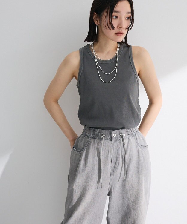 Green Parks ピグメントアメスリタンク Charcoal Gray