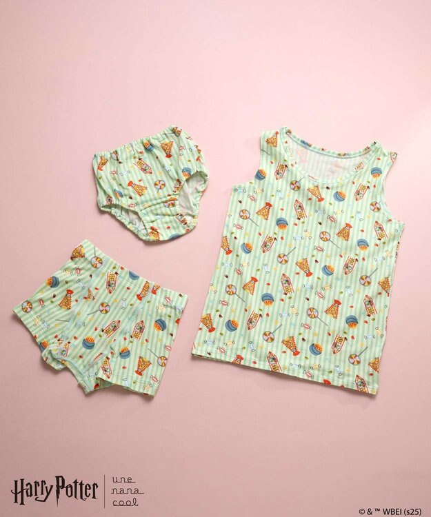 une nana cool 【ハリー・ポッターコラボ】 キッズ 男女児兼用トップ(ノースリーブ) ミント