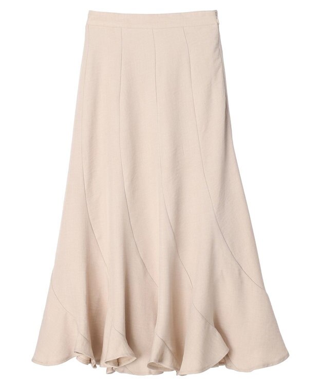 earth music&ecology エアリーエスカルゴスカート Light Beige