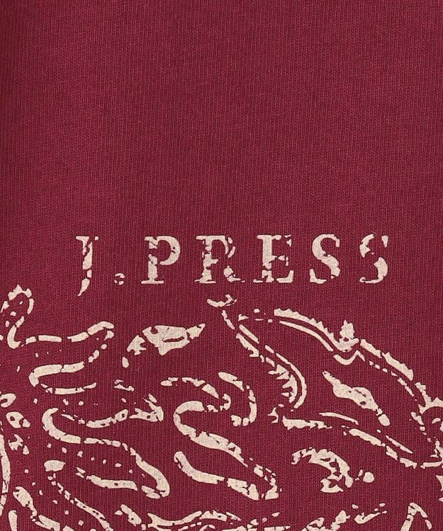 J.PRESS MEN 【J.PRESS YACHAT CLUB】アーバンリゾート Tシャツ ワイン系