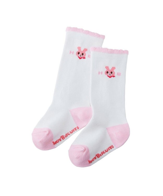 MIKI HOUSE HOT BISCUITS 【9-19cm / 靴下2足セット】 ハイソックスパック ピンク
