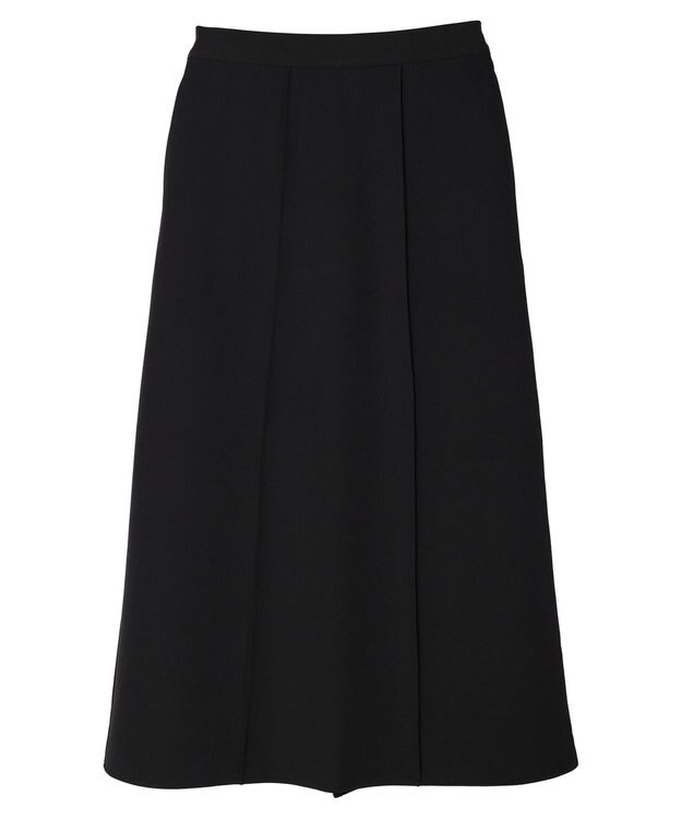 Green Parks きれいシルエット裾フレアスカート Black
