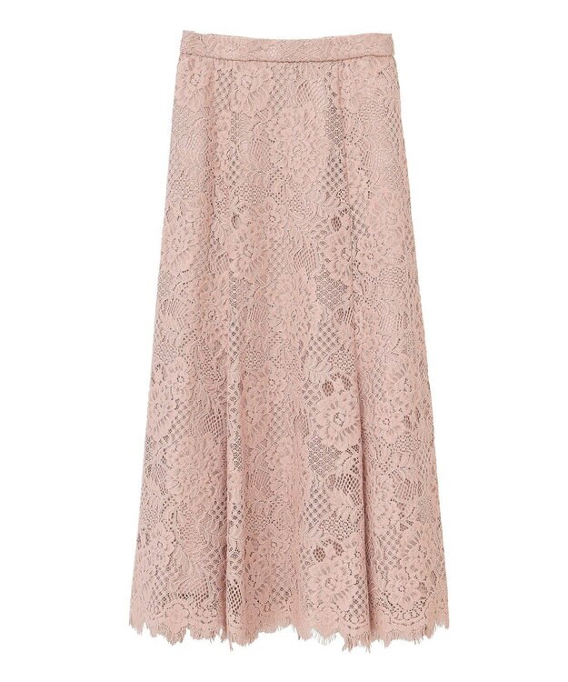 YECCA VECCA スカラップレースマーメイドスカート Black