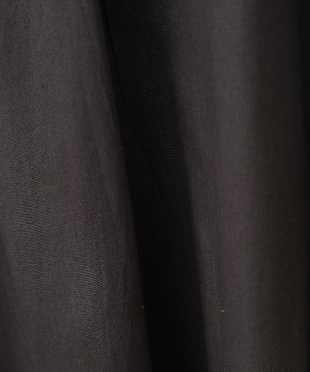 CRAFT STANDARD BOUTIQUE 刺繍入りツイルＶネックワンピース Charcoal Gray