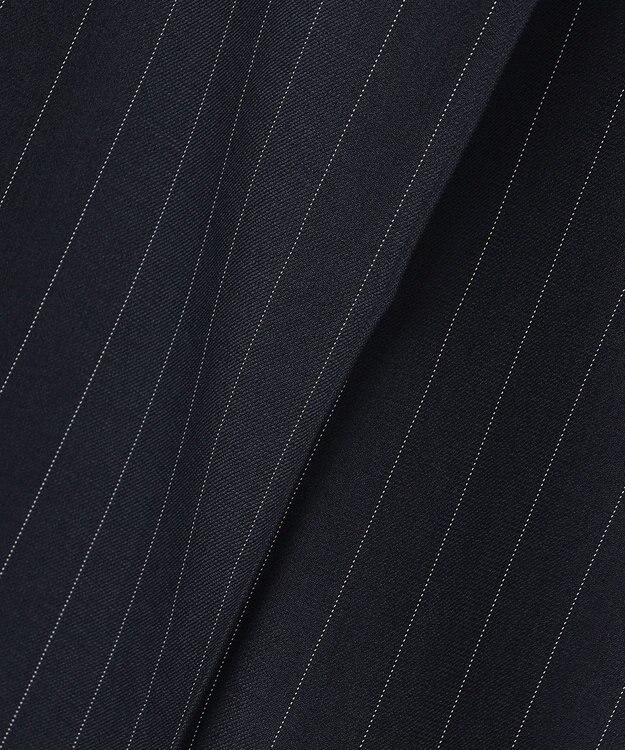 ANY 【6サイズ展開/ウエストゴム】イージーワイドパンツ ネイビーストライプ