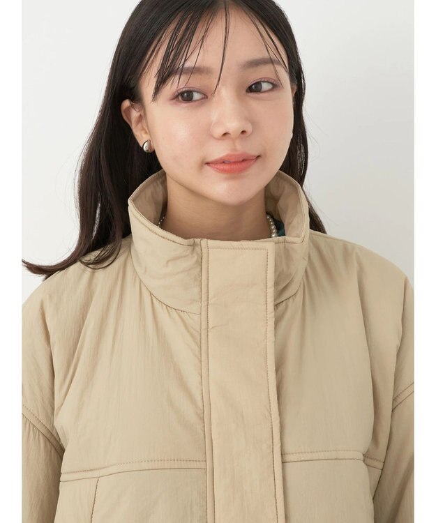 earth music&ecology モンスターコート Beige