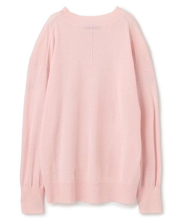 UNFILO ハイゲージウール Ｖネック ピンク