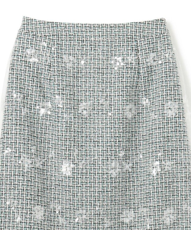 TOCCA SPANGLE OF FLOWER スカート グリーン系5