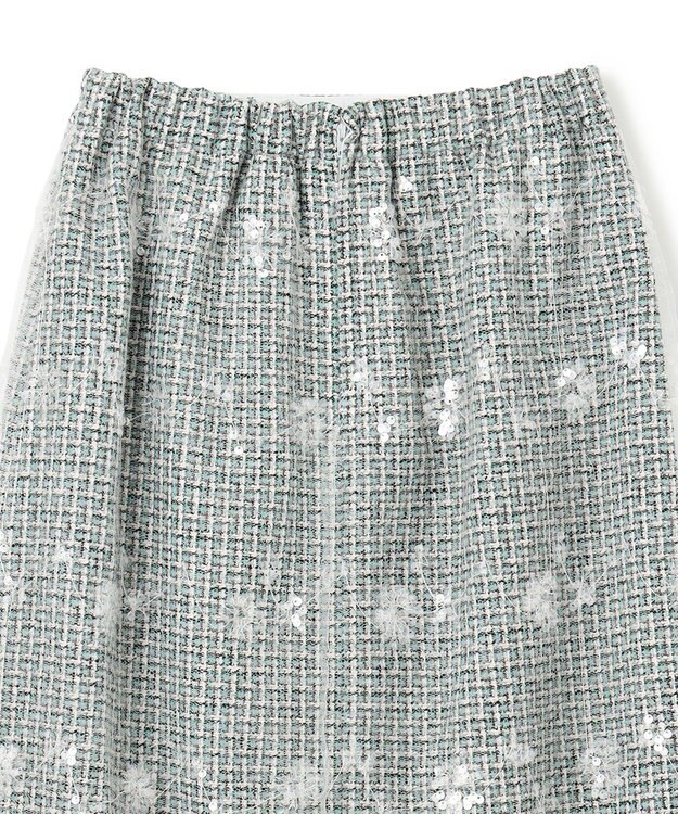 TOCCA SPANGLE OF FLOWER スカート グリーン系5