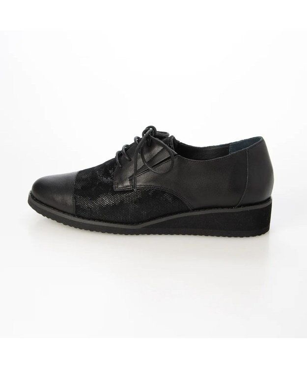MODE ET JACOMO <D'ICI>ソフトレースアップシューズ ブラックコンビ