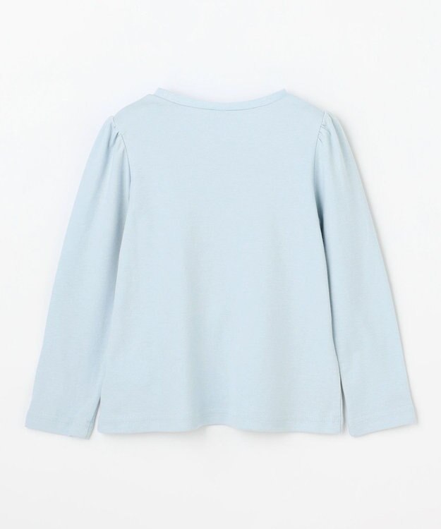 ANY KIDS ドットリボン 長袖Tシャツ サックスブルー