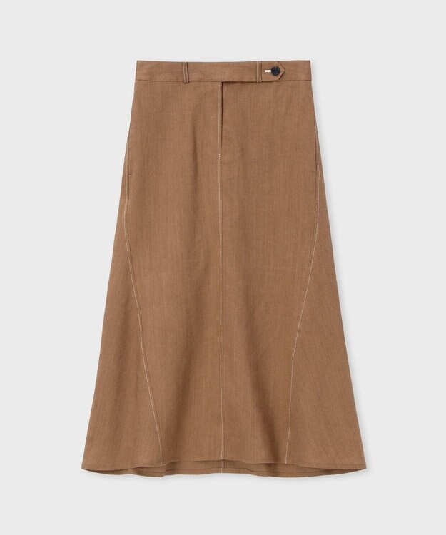 Paul Smith レーヨンリネン マーメイド スカート キャメル