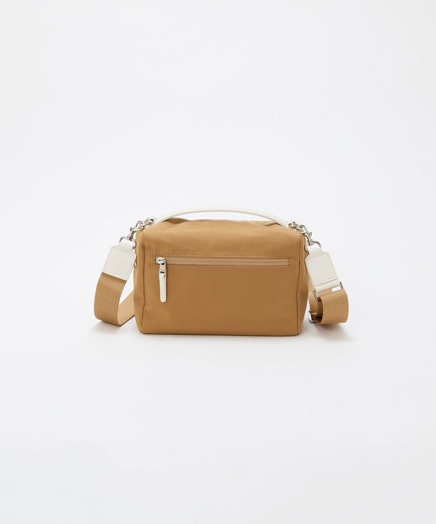 TOPKAPI 【Breath TOPKAPI】【撥水】マット ナイロン ボックス型 ショルダーバッグ ベージュ