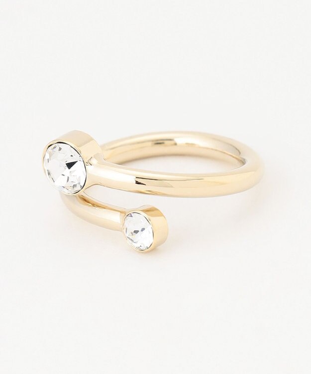 J.PRESS LADIES 【WEB限定】2way ビジュー スカーフ リング ゴールド系