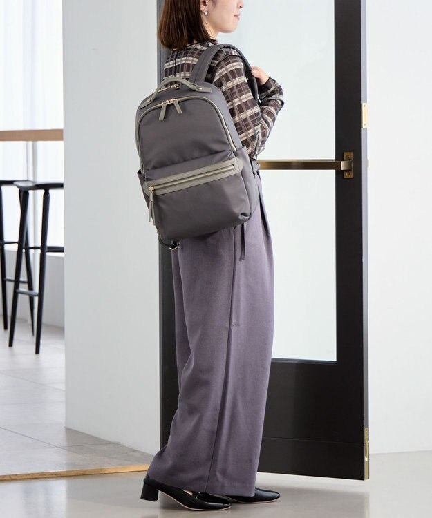 ACE BAGS & LUGGAGE ace. ラポルテム ビジネスリュック 2気室 A4 13.3インチPC収納 15L 68521 エース グレー