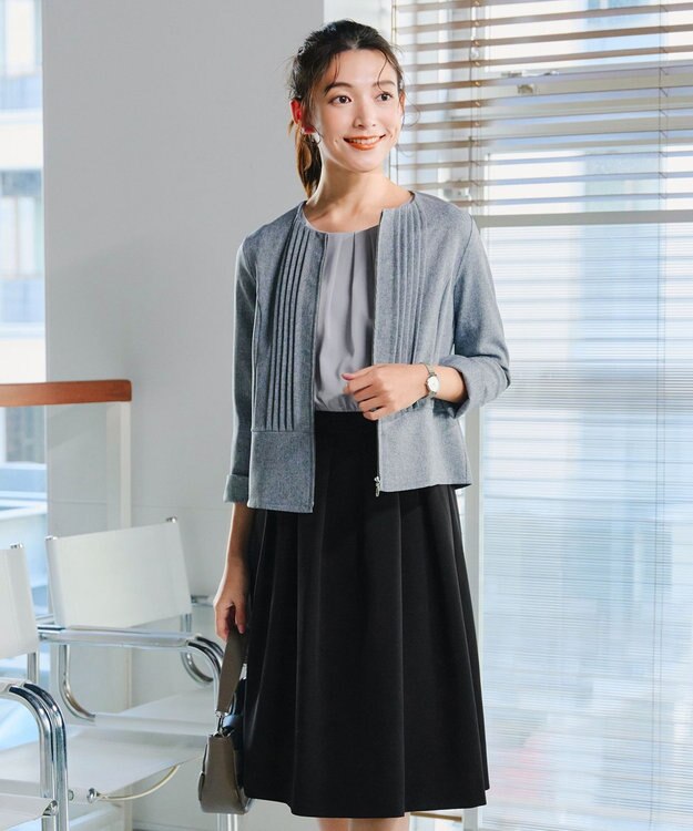 Tiaclasse L 【ダブルクロス】シフォンドッキングワンピース ブラック