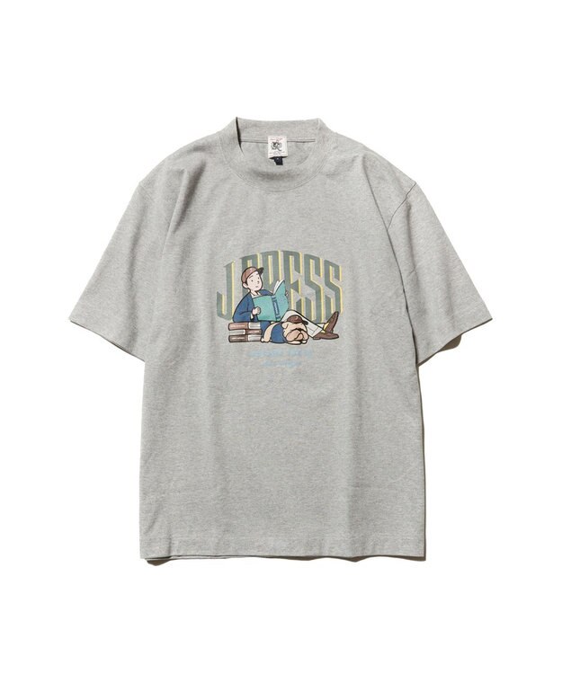 J.PRESS MEN 【AaronChang】【UNISEX】プリント Tシャツ ライトグレー系
