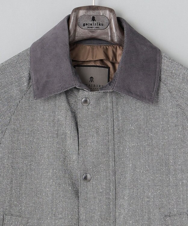 GOTAIRIKU 【山栄毛織】ウール×シルクハンティングジャケット ライトグレー系8
