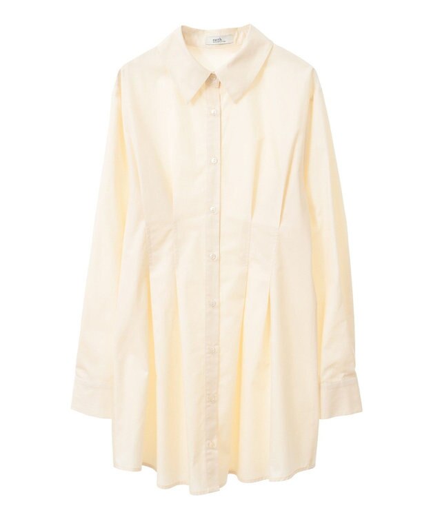 earth music&ecology ウエストタックシャツミニワンピース Yellow