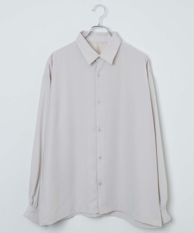 WEGO トロミBIGシャツ ライトベージュ