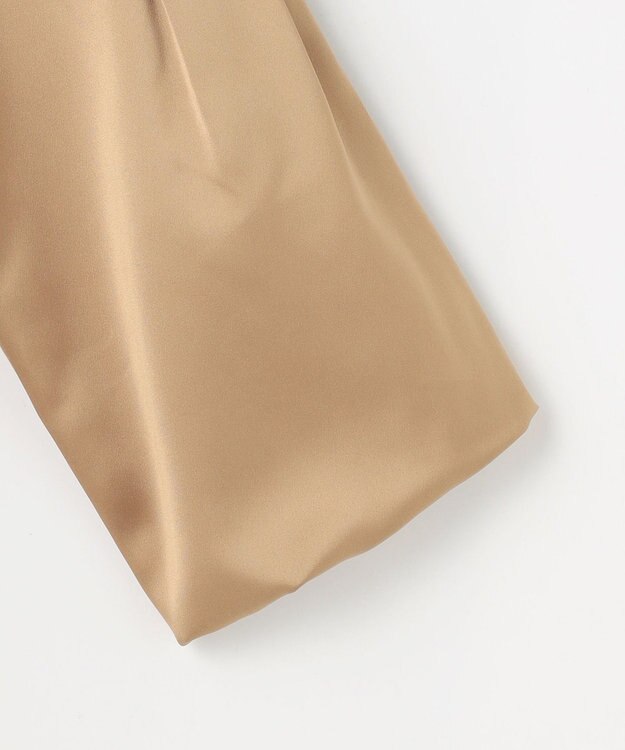 J.PRESS LADIES ノーブルサテン ワンピース キャメル系