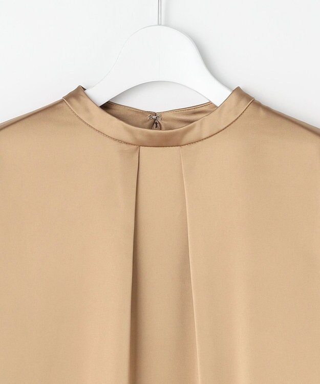 J.PRESS LADIES ノーブルサテン ワンピース キャメル系