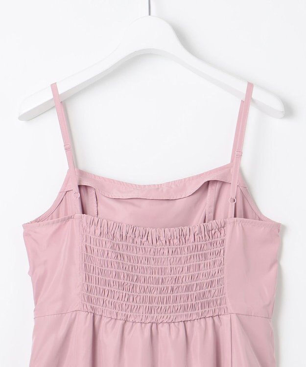 Feroux 【洗える】リボン キャミドレス ピンク系