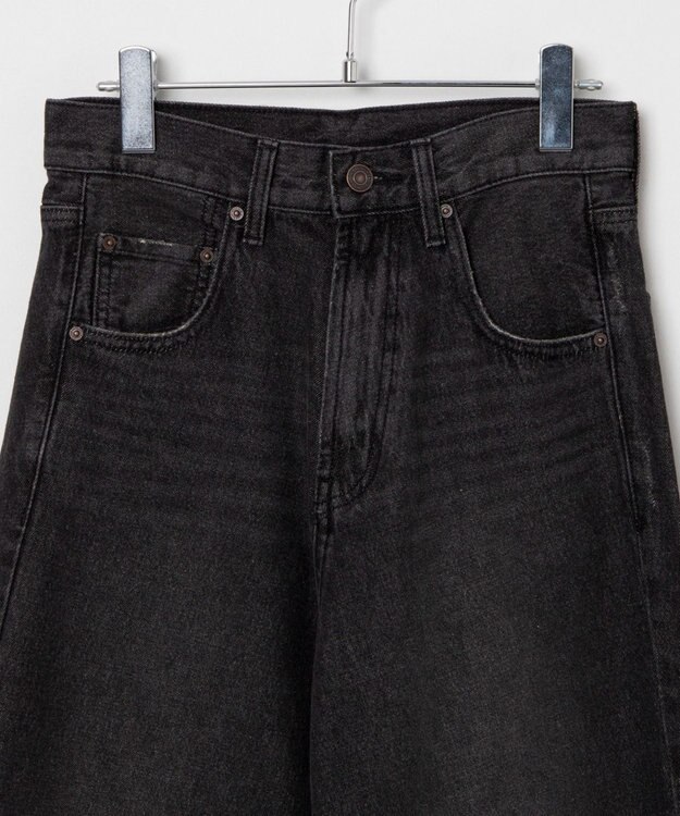 WEGO カーブデニムパンツ ブラック中濃色