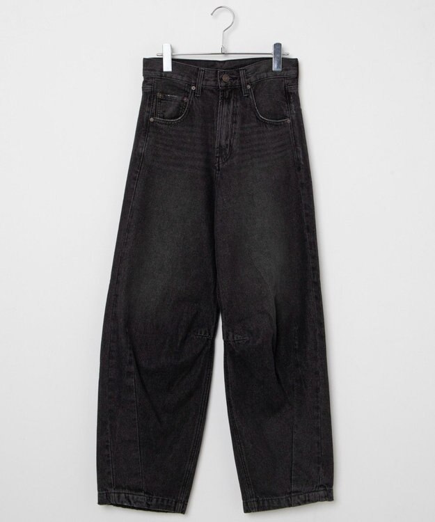 WEGO カーブデニムパンツ ブラック中濃色