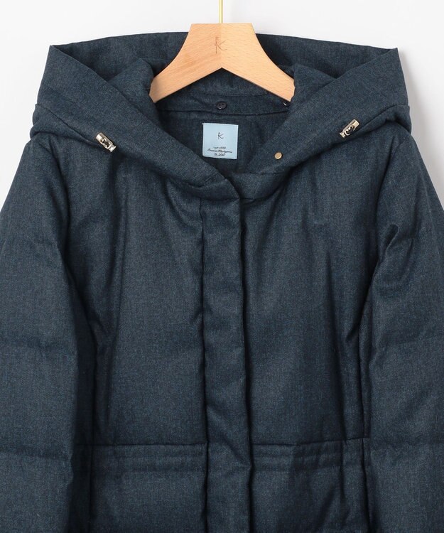 組曲 ライトタフタロングダウンコート 【WEB限定】ネイビーツイード系5