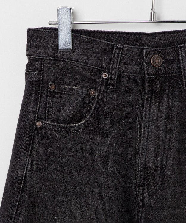 WEGO カーブデニムパンツ ブラック中濃色