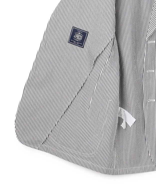 J.PRESS MEN 【J.PRESS ORIGINALS】Silk Seersucker 3B Sack Jacket / Japan Made ネイビー系1