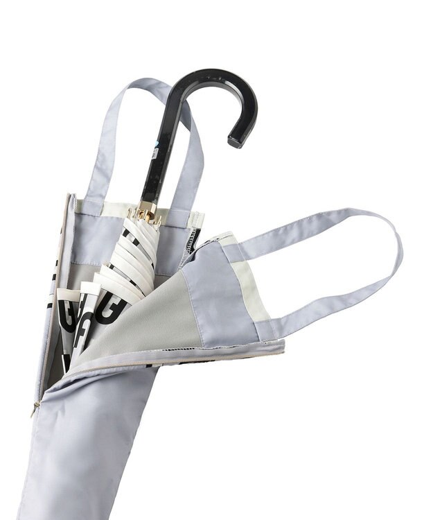 MOONBAT FURLA 傘袋 長折兼用 アーチロゴ／内側吸水生地 グレー