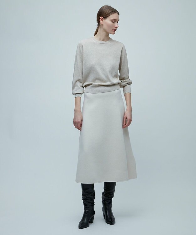 BEIGE， 【S-size】JUSSIEU / ラメ プルオーバーニット Gold