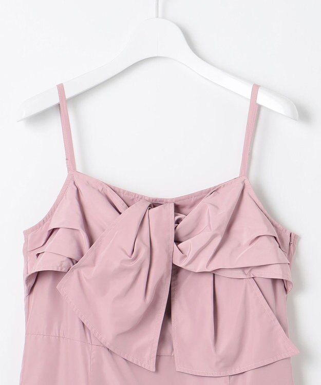 Feroux 【洗える】リボン キャミドレス ピンク系