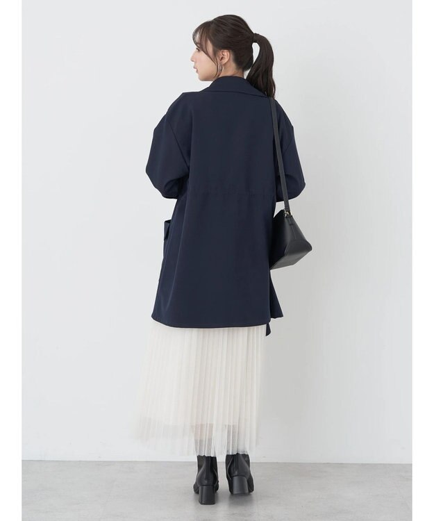 earth music&ecology チュールプリーツスカート Ivory