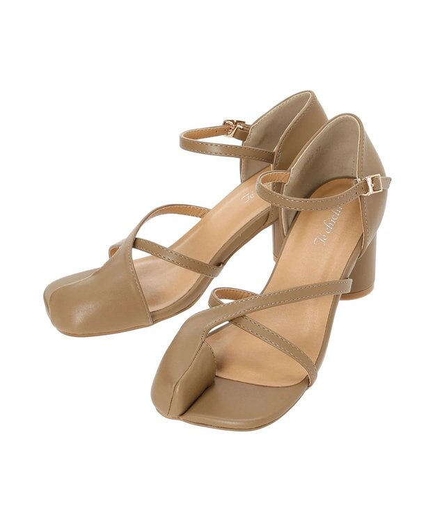 Te chichi カットオフストラップサンダル《2026 SUMMER LOOK item》 ベージュ