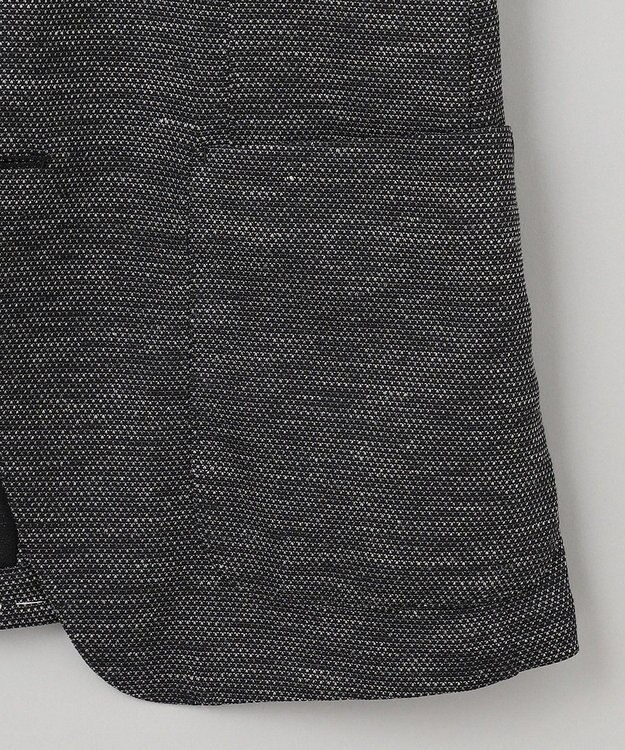 GOTAIRIKU 【吸水速乾/ウォッシャブル】ノルマンディーリネン カーディガンジャケット（24年モデル） グレー系(パッチポケット)