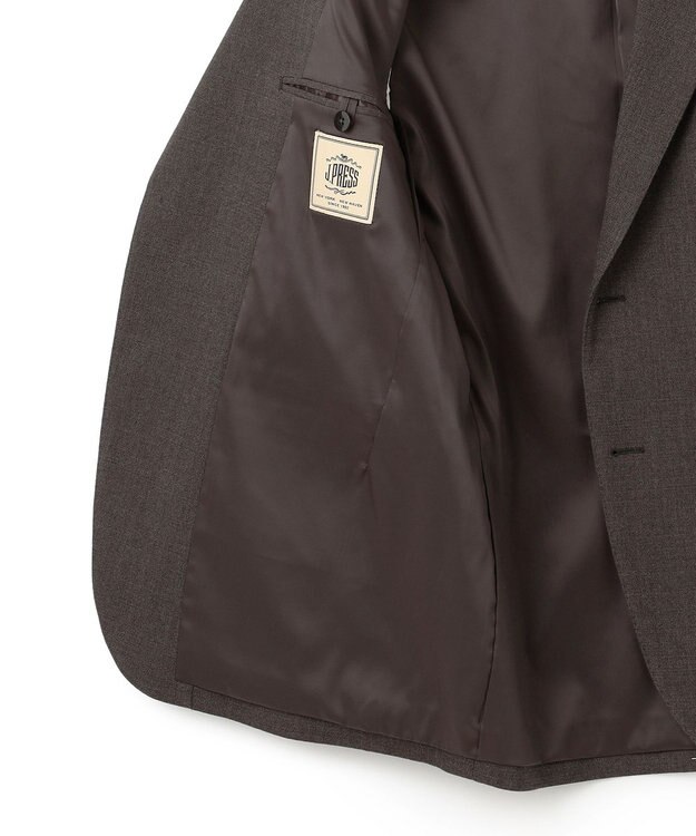 J.PRESS MEN  【J.PRESS MOVING / セットアップ対応】ジャージライク ジャケット/総裏 ダークブラウン系