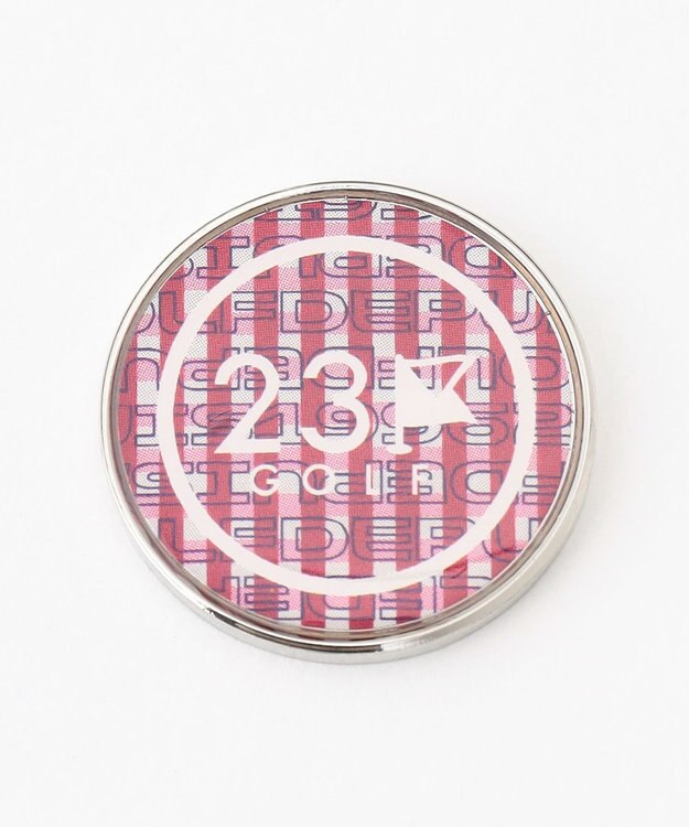 23区GOLF 【UNISEX】オリジナルギンガムチェック マーカー ピンク系3