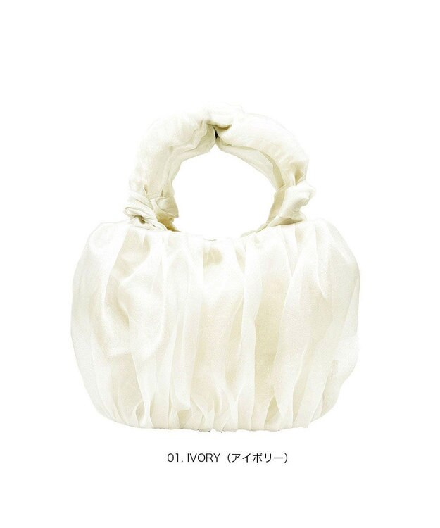 ROOTOTE 3639【メタリックレース】SC.デリ.チュール-A 01：アイボリー