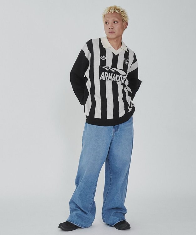 WEGO ゲームロゴニットプルオーバー ブラック