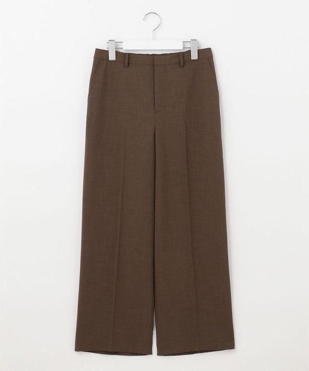 J.PRESS LADIES 【洗える・接触冷感】マルソースパンボイル パンツ ブラウン系