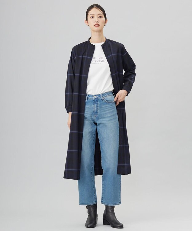 J.PRESS LADIES L ロゴ ロングスリーブ Tシャツ ホワイト系