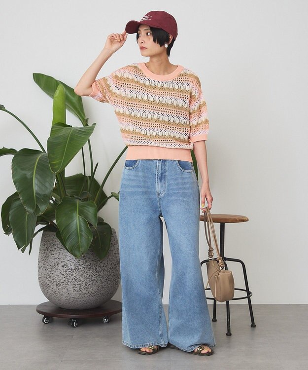 AMERICAN HOLIC 【マルチ機能】折りたたみ手描き刺繍キャップ Off White